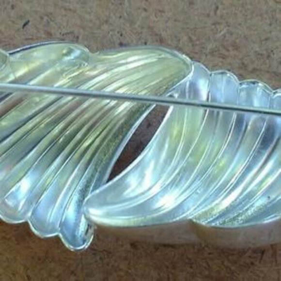 Christian Dior Sterling Silver Modernist Brooch - Picture 3 of 4